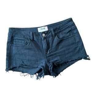 Victoria’s Secret PINK Washed Black Cut Off Denim Shorts, Size 6